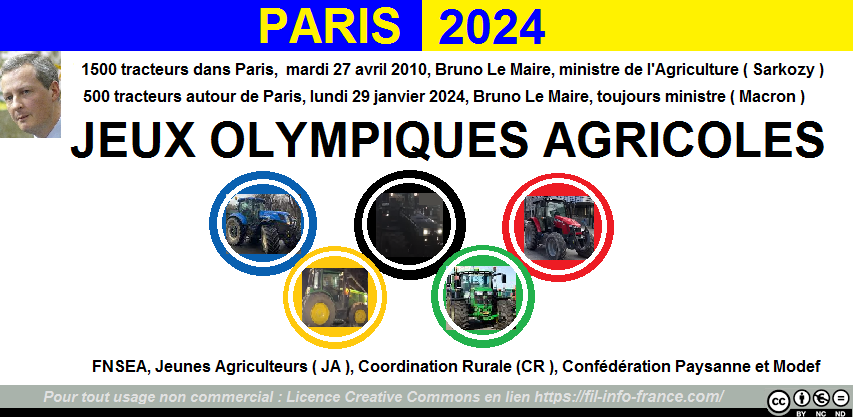 Jeux olympiques agricoles JO 2024 Fil-info-france, Bruno Le Maire toujours ministre