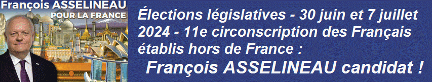 Franois Asselineau candidat aux lgislatives dans la 11e circonscription des Franais de l'tranger