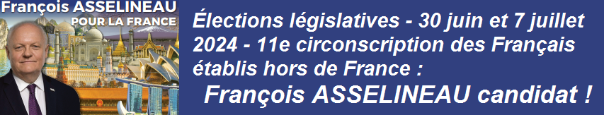 Franois Asselineau candidat aux lgislatives dans la 11e circonscription des Franais de l'tranger