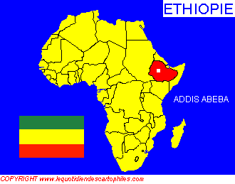 La situation gographique de l'Ethiopie