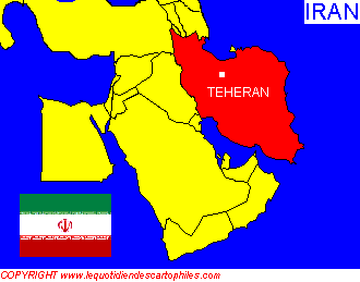 La situation gographique de l'Iran