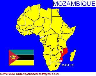 La situation gographique du Mozambique