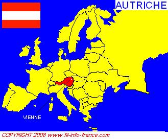 La carte de l'Autriche, vue gnrale