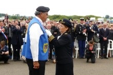 La Lgion d’Honneur est remise par la Prfte Danile Polv-Montmasson