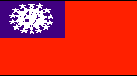 Le drapeau de la Birmanie