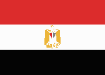 Le drapeau de l'Egypte
