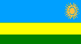 Le nouveau drapeau du Rwanda au 31 dcembre 2001