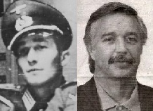 Eric Rebsamen,  droite, en uniforme allemand, collaborateur de l'Allemagne nazie, Franois Rebsamen en 1997,  gauche