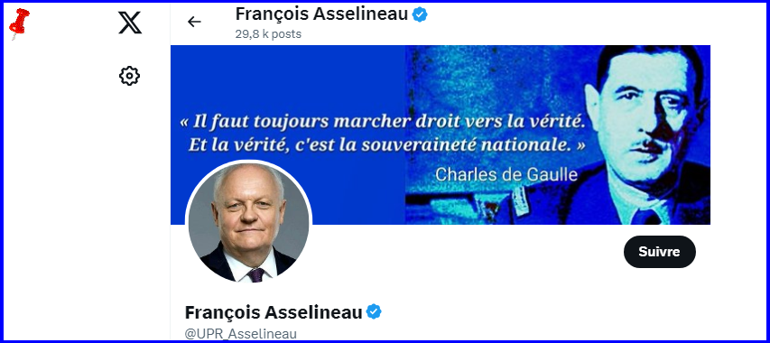 Franois Asselineau : Candidat tte de liste aux lections europennes de juin 2024