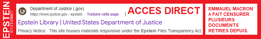 ACCES DIRECT US GOV JUSTICE - EPSTEIN- Epstein Files Transparency Act. 