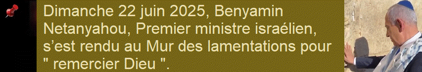 Le Premier ministre Netanyahu et son �pouse se sont rendus au Mur occidental � J�rusalem