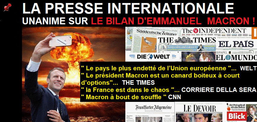 La presse internationale unanime sur le bilan d'Emmanuel Macron !