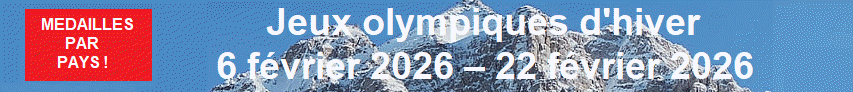 M�dailles par pays, Jeux olympiques d'hiver JO 2026 Italie, Milan Cortina d'Ampezzo une FIL-INFO-FRANCE � TM
