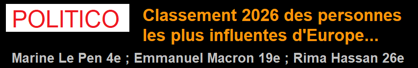 POLITICO - Classement 2026 des personnes les plus influentes d'Europe