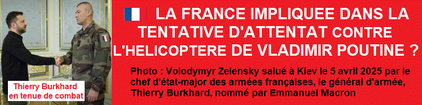 L'h�licopt�re de Poutine vis� par une frappe de drone, selon Youri Dashkine